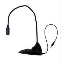 Microphone de haut-parleur de diffusion scolaire en gros avec interrupteur Microphone de table de réunion filaire en matière plastique