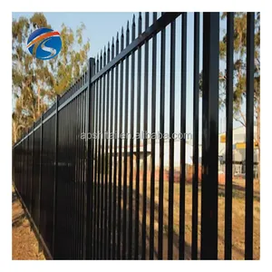 Prezzo del produttore antifurto recinzione in acciaio industriale verniciato a polvere nera in metallo industriale in alluminio ad alta sicurezza recinzione per la casa