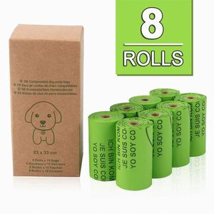 Biodegradable Compostable Degradable Pet Poop Waste Disposal Bag Dog Poop Poo Pop Bag Cornstarch Poop Bag for Dog - Product Image 1