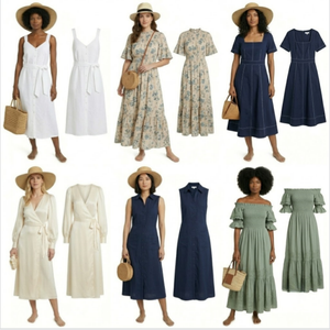 Vestidos de Verano Modernos para Mujer, Envío de Longitudes Variadas, Surtido Aleatorio de Vestidos Largos y Cortos para Uso Diario - Product Image 1