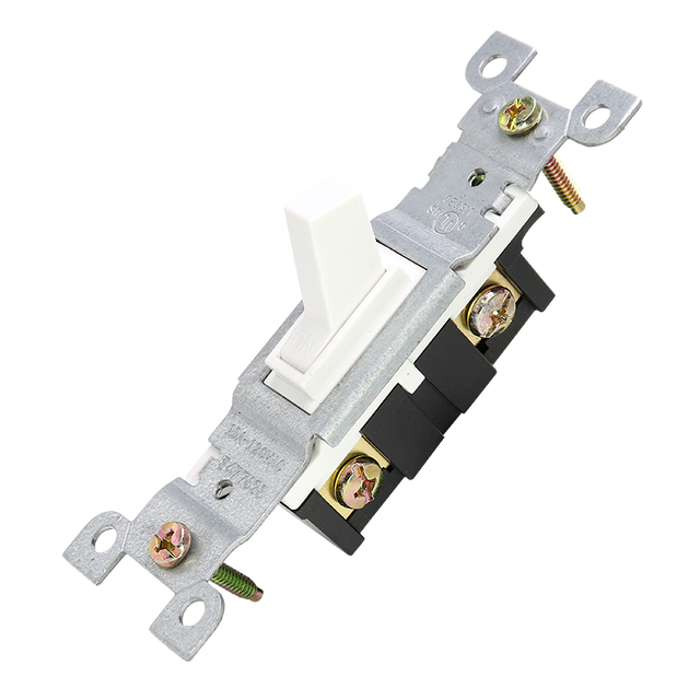 American Standard Single Pole Toggle Light Switch, 15A 125V Residential Grade 1-Gang Wall Switch