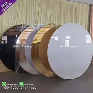 Sino Perfect Decoration Colorful Round Circle Wedding Acrylic Furniture Event Parties Background Backdrop Wedding Panel