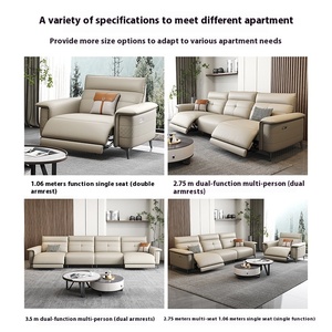 <span class=keywords><strong>Canapé</strong></span> de salon électrique trois places en <span class=keywords><strong>cuir</strong></span> véritable de l'usine Maiwill Foshan 1 2 3 places <span class=keywords><strong>canapé</strong></span> sectionnel inclinable électrique - Product Image 4