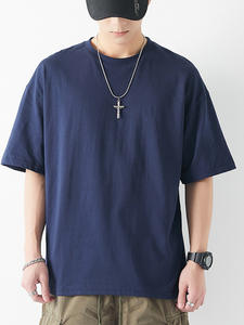 เสื้อยืดแขนสั้นทรงเรกูลาร์สไตล์สตรีท ผ้าคอตตอน 100% หนัก 230GSM ตัดเย็บแบบไหล่ตก ป้องกันการหดตัว ระบายอากาศได้ดี - Product Image 2