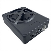 Haut-parleur de voiture 200W, caisson de basses amplifié de 10 pouces avec amplificateur intégré, système de basses profondes mince sous le siège, 12V