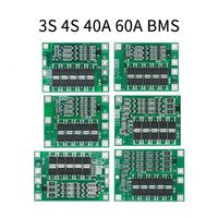 Module de protection de batterie Li-ion JYWD 4S 40A 18650 avec PCB BMS, équilibrage PCBA, 14.8V 16.8V pour cellules Lipo - 5 modules