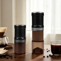 Moulin à café électrique portable mini, broyeur à meules en céramique compact, adapté pour la cafetière à piston, l'hôtel, le camping-car, les voyages en plein air