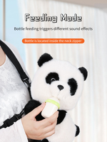 Jouet éducatif interactif parlant en forme de panda avec des matériaux en polyester et coton, rembourrage en coton PP, design portable pour enfants