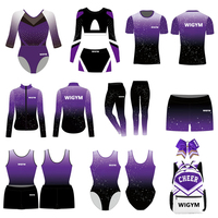 Leotardo de Gimnasia Rítmica OEM para Competición, Ropa Brillante para Espectáculos, Disfraces de Ballet, Trajes de Práctica para Niñas
