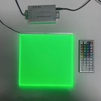 Panel LED RGB, panel de guía de luz ultrafino, forma de tamaño personalizado de fábrica con controlador, soluciones de iluminación LED a medida