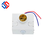 AC110V 220V E27 support de lampe PIR support de capteur de mouvement prise de retard ajusté couloir LED Base de lampe interrupteur de capteur de mouvement infrarouge