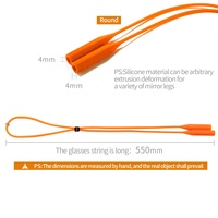 Crochets antidérapants multicolores pour lunettes, pour enfants et adultes, sangle de maintien pour lunettes de sport, support en silicone pour lunettes