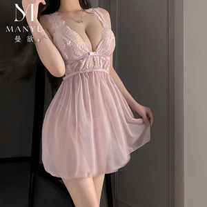 Lencería Erótica yims, Pijamas Sexys de Encaje, Uniformes Transparentes de Malla, Conjuntos de Camisones Sensuales al por Mayor 9334 - Product Image 2