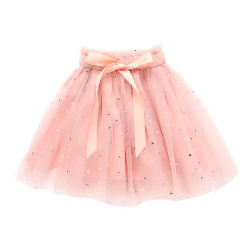 Ivy10045G Nieuwe Ster ontwerp baby meisjes tutu rok glitter tulle kids mini rok