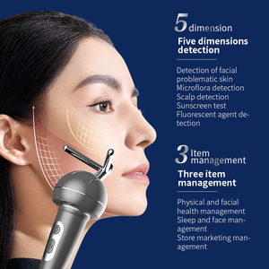 X5 Pro latest model 3D skin analysis machine AI facial skin scanner 9-spectrum scalp hair follicle detection micro-handle - Product Image 4