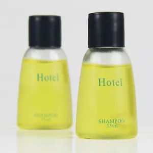 Gel de ducha personalizable para hotel, champú personalizado de 35ml, fabricante de fuente