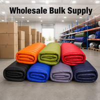 Sac de couchage double pour 2 personnes, style enveloppe, tissu en nylon 400T, 210x140cm, options de poids de remplissage, imperméable, pour le camping et la randonnée