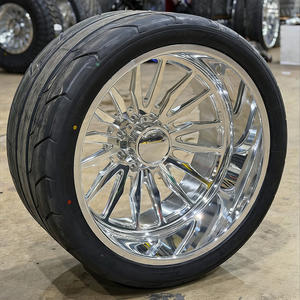 Rines Cóncavos de Aleación de Aluminio Forjado para Camioneta, 24 y 26 Pulgadas, 14J, 8x170, 8x180, Borde Mecanizado Brillante, Personalizados para Camioneta de Tamaño Completo - Product Image 2