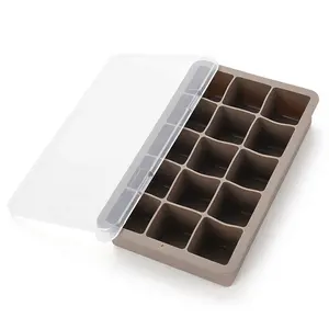 Commercial Silicon Molds Ice Cream Scoops 15 Cube Tray Stick Square Silicone Pot Mold With Lid