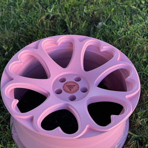 Hanrui roda Aloi mobil, disesuaikan pelek 16 17 18 19 20 21 22 inci hati merah muda perempuan Model Aloi roda palsu untuk mobil mewah - Product Image 3