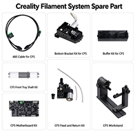 Suku Cadang Sistem Filamen Printer 3D, Kompatibel dengan Creality CFS, Berbagai Komponen Pengganti untuk Perbaikan
