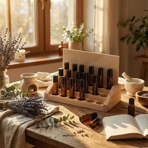 Wooden Essential Oil Storage Rack Multifunctional Standing Type For Home Use - Product Image 4