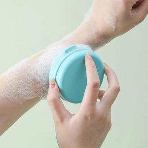 Cepillo de Baño de Silicona, Esponja Exfoliante para Ducha, Caja de Jabón, Cepillo Limpiador de Silicona, Herramienta de Masaje, Cepillos de Baño - Product Image 3