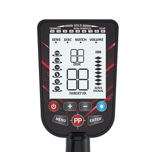 Détecteur de métaux souterrain étanche IP68, bobine de 26 cm, 5 modes, chargement USB, écran LCD pour la recherche d'or, de pièces de monnaie, de reliques et de trésors, idéal pour les débutants - Product Image 3