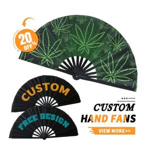 Éventails pliables en bambou personnalisés et imprimés sur mesure pour la sublimation – Grands éventails à claquer à la main - Product Image 3