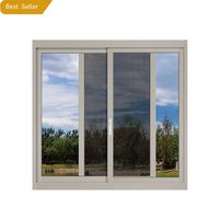 Rideau de fenêtre coulissante en verre à cadre en alliage d'aluminium de grande taille standard, suspendu horizontalement pour une utilisation sur un balcon de cuisine