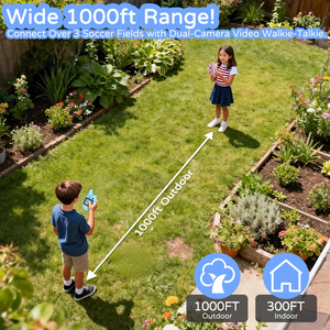Fotocamera e Walkie Talkie per Bambini 2.4G 20MP Doppia Lente 2-in-1 con Sensore CMOS MicroSD Messa a Fuoco Fissa Video Full HD Chiamata Bidirezionale - Product Image 2