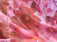 Tissu floral imprimé numérique personnalisé en Poly Ratti/Swiss/Japan Voile avec feuille d'or pour Toub Soudanais, Dirac Somalien, Lafaya