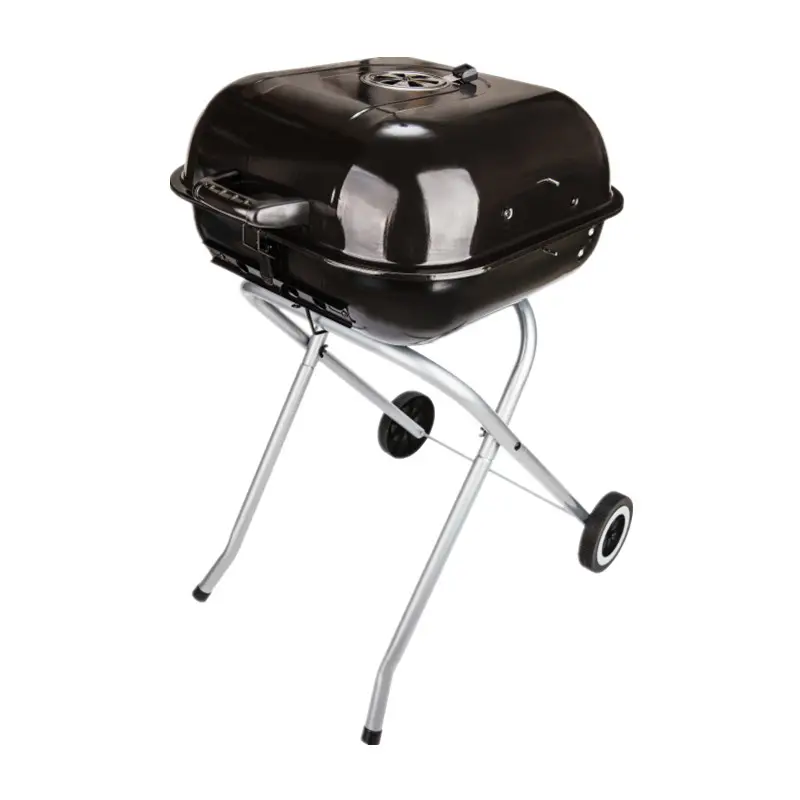 Groothandel Metalen Opvouwbare Rookloze Grill Vierkante Houtskool Draagbare Opvouwbare Bbq Grill Voor Buitentuin