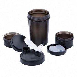 Best Selling 500ml Eco-friendly Plastic <b>Shaker</b> Customized Logo Protein <b>Shaker</b> With Protein Powder Storage Boxes - Product Image 4