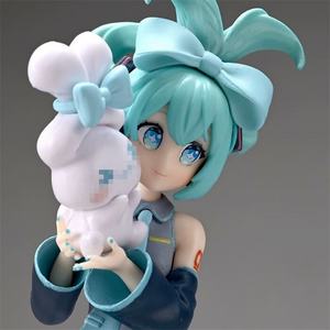 Figura Coleccionable de Manga de 20CM, Regalo Adorable, Conejo Blanco Miku con Lazo, Juguetes para Niños, Figura de Anime de PVC para Habitación - Product Image 2