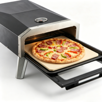Four à pizza au gaz de 16 pouces avec rotation à 360° °   Four à pizza au propane portable à rotation automatique pour jardin, camping-car et camping