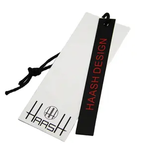 Lopla Hoge Kwaliteit Afdrukken Papier Custom Hangtags Voor Kleding Eigen Logo