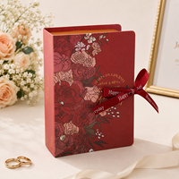 Boîte Cadeau en Carton en Gros pour Mariage - Emballage de Faveur de Mariage Direct avec Doublure en Éponge, Carton Ivoire Pliable