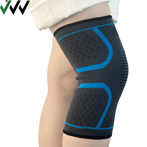 Fábrica Customized Black <span class=keywords><strong>Knee</strong></span> Sleeves Elastic Respirável <span class=keywords><strong>Knee</strong></span> Support <span class=keywords><strong>Brace</strong></span> Proteção Profissional para Correr Fitness - Product Image 3