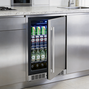 Enfriador de Bebidas Portátil Vanace, Nevera para Vino de 130L, Capacidad para 132 Latas, Refrigerador de Bebidas Integrado o Independiente - Product Image 1
