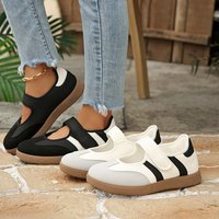 Chaussures plates tendance pour femmes avec logo personnalisé, baskets de luxe pour femmes, chaussures décontractées Mary Jane pour femme
