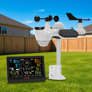 Estación Meteorológica Inalámbrica 7 en 1 DB Wholesale con Energía Solar, Pantalla Grande a Color, Sistema de Monitoreo Interior y Exterior - Product Image 2