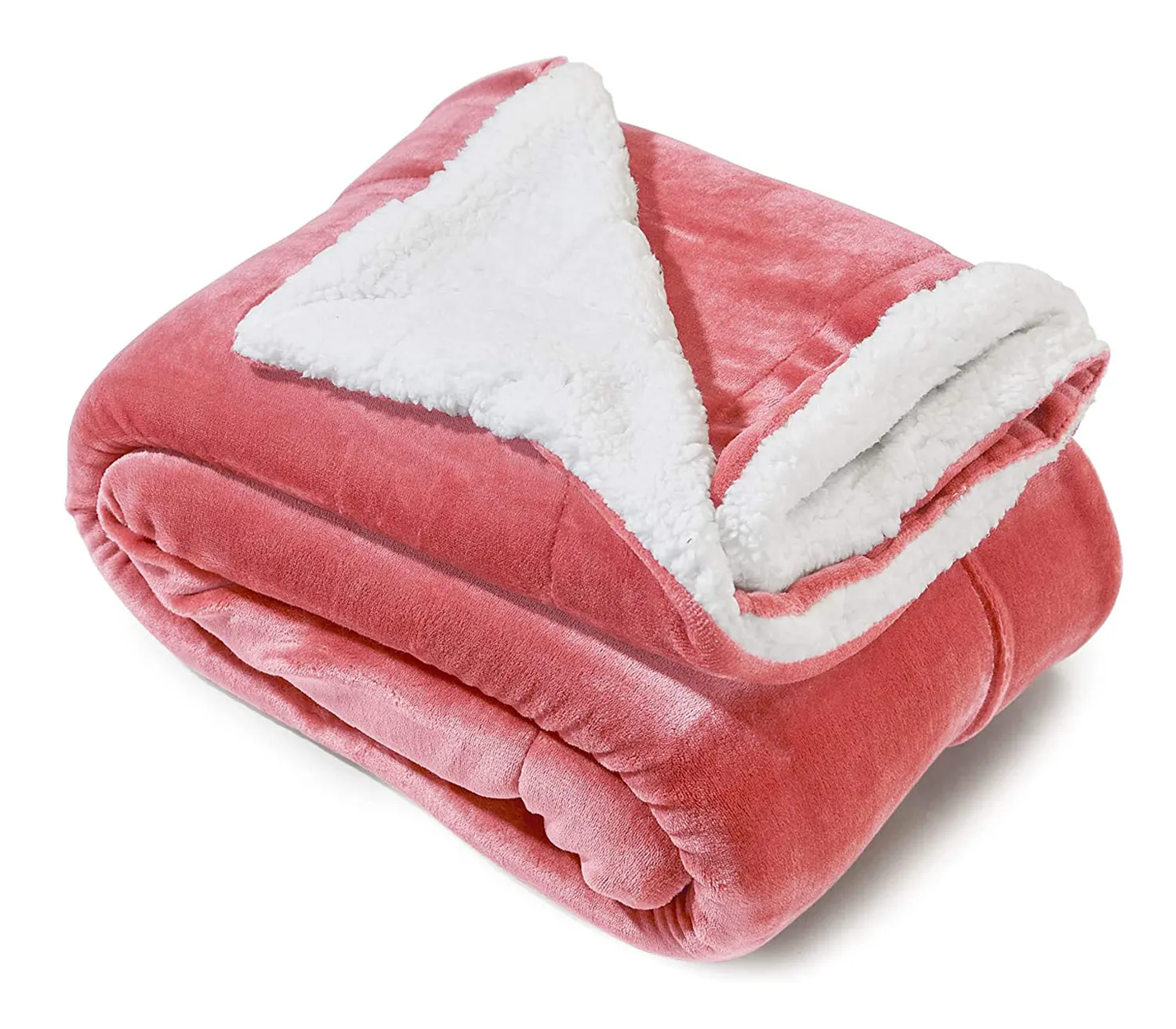 Cobertor Thick Warm Cozy Double Layer Flannel Sherpa Fleece Blankets Throws