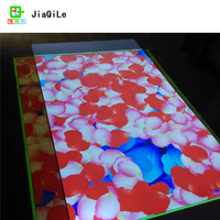 Projecteur interactif pour enfants, jeu 3D, multimédia, projection holographique multicanal, projection au sol intérieure, 1 an, taille 2x3m+2x6m