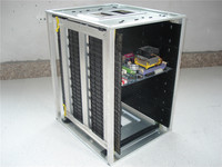 Support de stockage antistatique pour cartes PCB ESD avec butée, rail de guidage et sécurité ESD