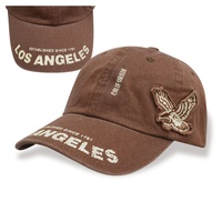 Casquette de baseball vintage en coton délavé et vieilli, avec logo personnalisé, visière incurvée, style sportif classique, ajustable