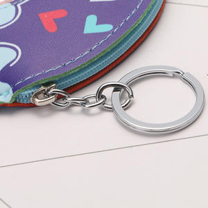 พวงกุญแจ<span class=keywords><strong>หนัง</strong></span>ออกใหม่พวงกุญแจหนังทรงกลมสีสดใสน่ารักที่ใส่เหรียญพวงกุญแจการ์ตูนน่ารักโดนัทพวงกุญแจ Kawaii - Product Image 3