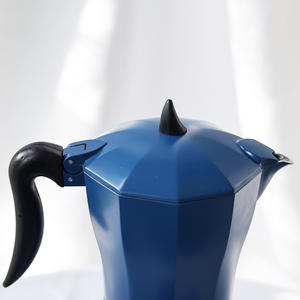 Olla <span class=keywords><strong>Moka</strong></span> cubana clásica italiana, estufa azul, cafetera Espresso, cafeteras de Metal, máquina de elaboración de tazas Espresso - Product Image 6