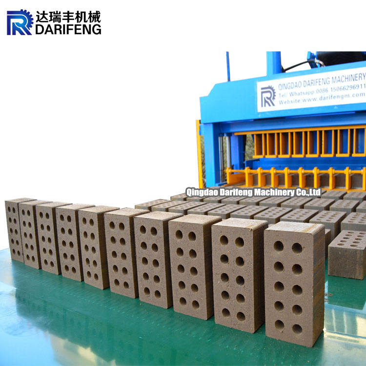 Automatic Interlocking Clay Brick Making Machine - 8 Holes Porous Brick ...
