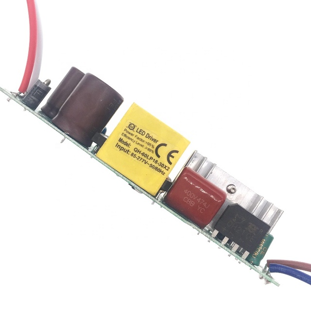 QH 60W 18-30x2w Sun Dark Energy Led Drivers Ic 60-96v 600ma Bulb Panel Light Dc 90v Led Driver